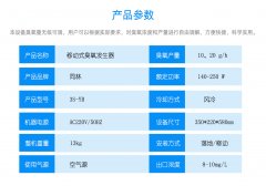 移動(dòng)臭氧消毒機(jī) 消毒體積（m3）≤130